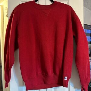 Vintage Russell Athletic Red Men's Crewneck